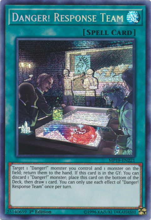 Danger! Response Team [MP19-EN221] Prismatic Secret Rare | The Gaming-Verse