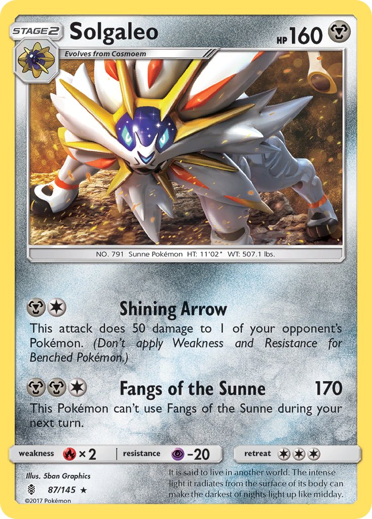 Solgaleo (87/145) (Theme Deck Exclusive) [Sun & Moon: Guardians Rising] | The Gaming-Verse