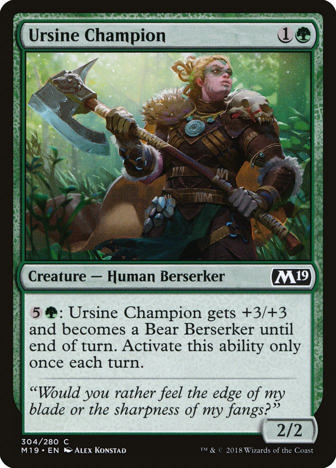 Ursine Champion [Core Set 2019] | The Gaming-Verse