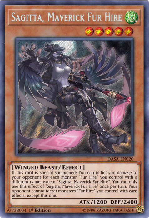 Sagitta, Maverick Fur Hire [DASA-EN020] Secret Rare | The Gaming-Verse