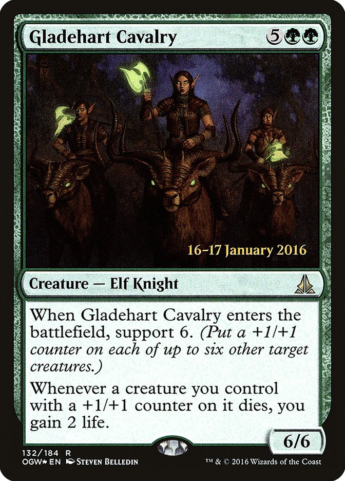 Gladehart Cavalry (Prerelease) [Oath of the Gatewatch Prerelease Promos] | The Gaming-Verse