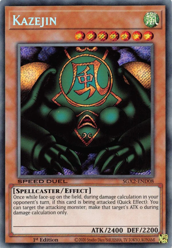 Kazejin [SGX2-END08] Secret Rare | The Gaming-Verse