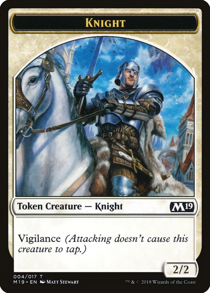 Knight [Core Set 2019 Tokens] | The Gaming-Verse