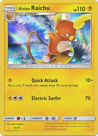 Alolan Raichu (30/30) [Sun & Moon: Trainer Kit - Alolan Raichu] | The Gaming-Verse