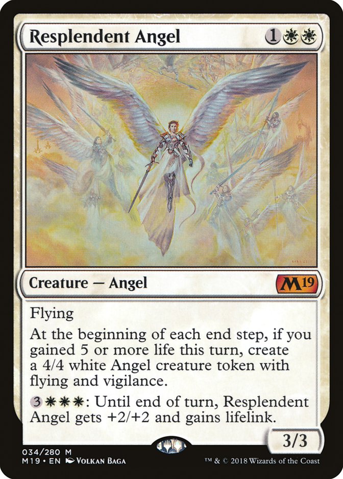 Resplendent Angel [Core Set 2019] | The Gaming-Verse