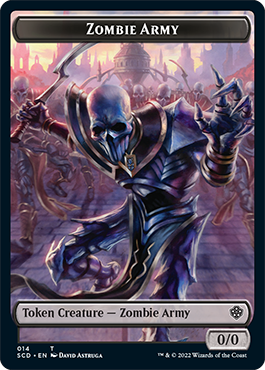 Zombie // Zombie Army Double-Sided Token [Starter Commander Decks] | The Gaming-Verse