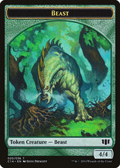 Elf Druid // Beast (020/036) Double-sided Token [Commander 2014 Tokens] | The Gaming-Verse