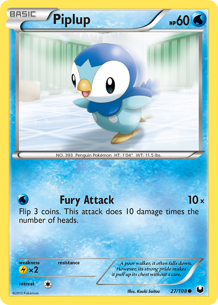 Piplup (27/108) [Black & White: Dark Explorers] | The Gaming-Verse