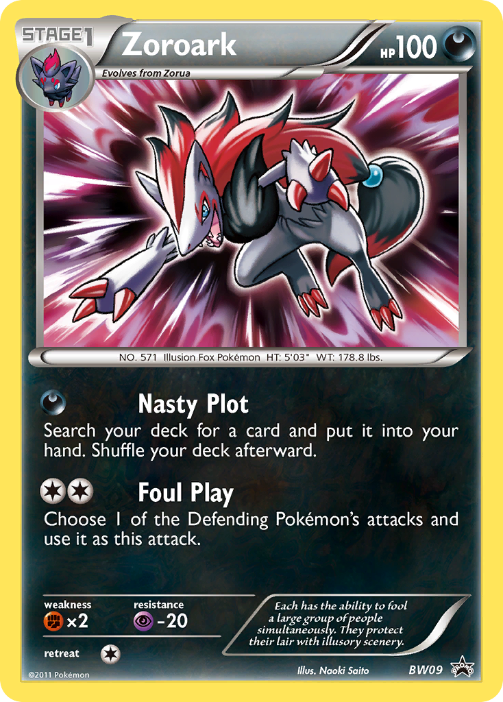 Zoroark (BW09) [Black & White: Black Star Promos] | The Gaming-Verse