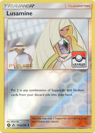 Lusamine (153a/156) (League Challenge Alt Art 1st Place) [Sun & Moon: Ultra Prism] | The Gaming-Verse