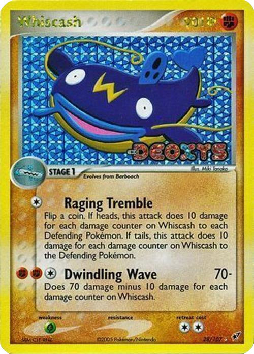 Whiscash (28/107) (Stamped) [EX: Deoxys] | The Gaming-Verse