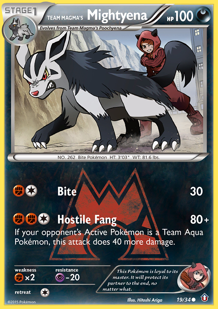 Team Magma's Mightyena (19/34) [XY: Double Crisis] | The Gaming-Verse