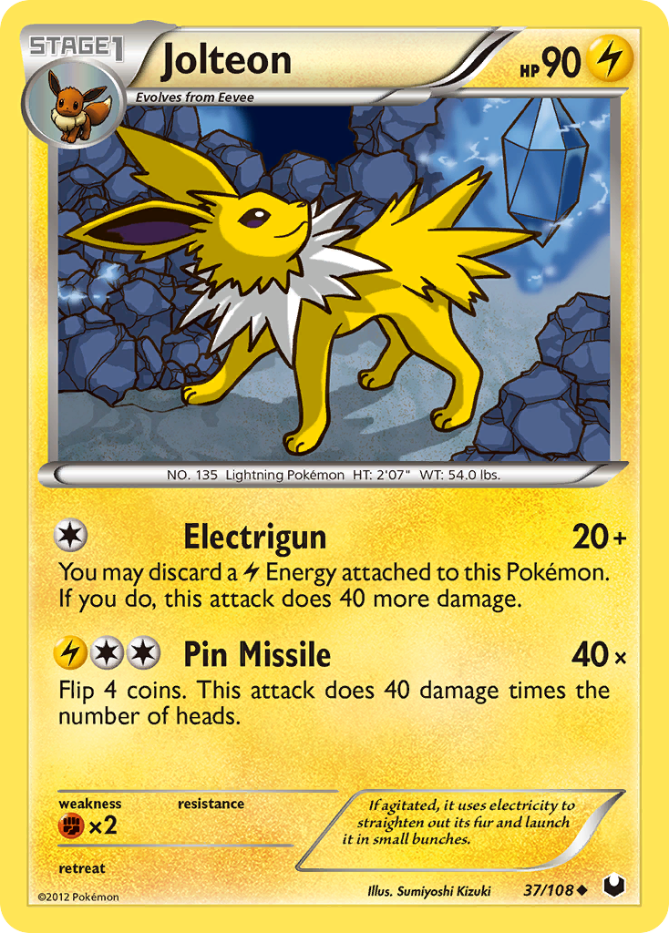 Jolteon (37/108) [Black & White: Dark Explorers] | The Gaming-Verse