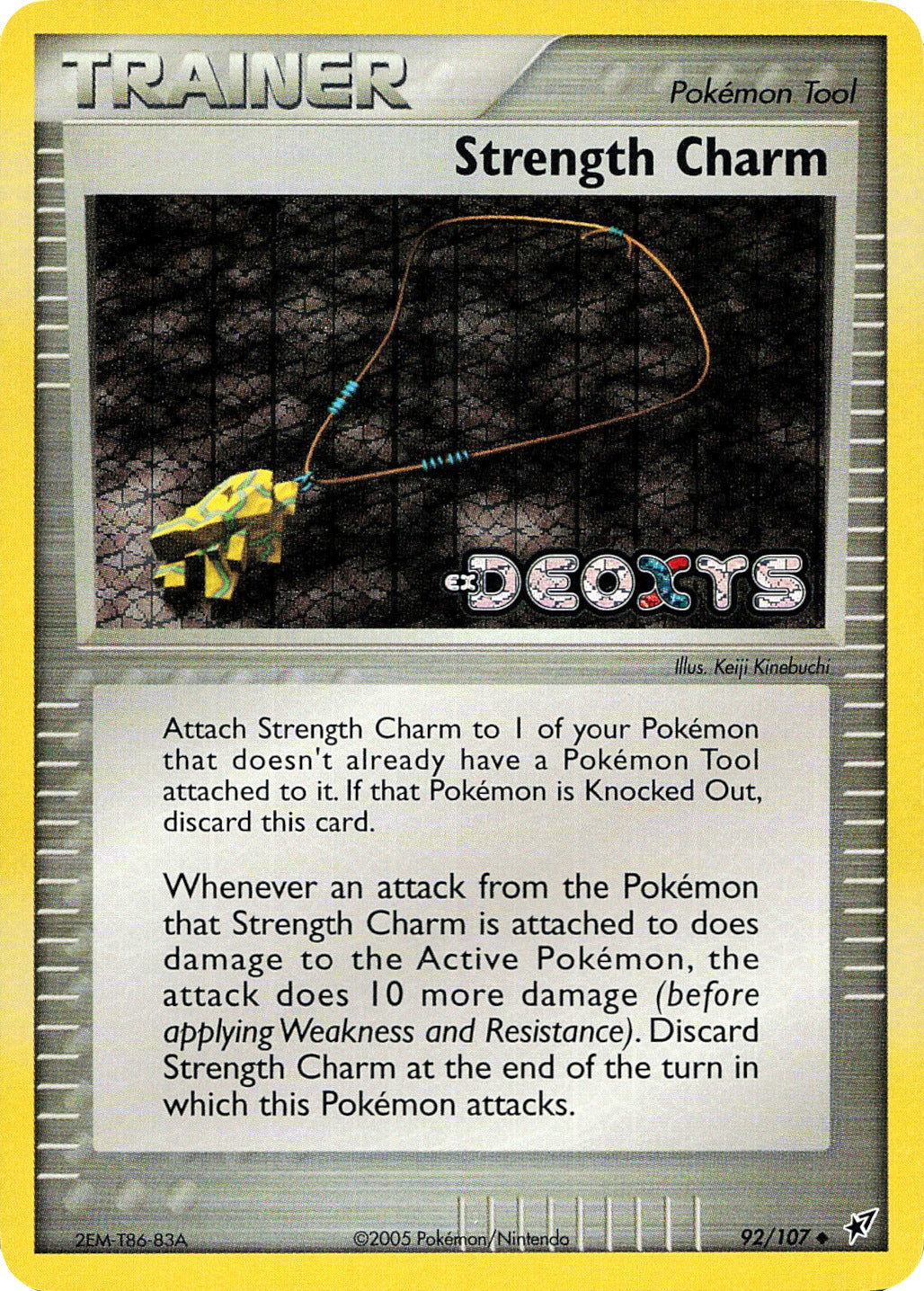 Strength Charm (92/107) (Stamped) [EX: Deoxys] | The Gaming-Verse