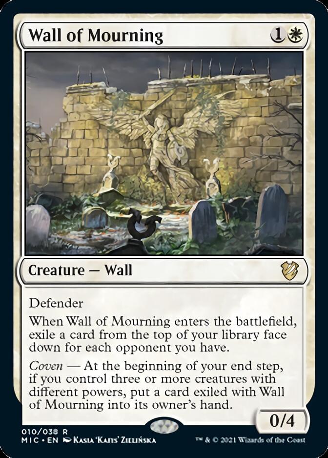 Wall of Mourning [Innistrad: Midnight Hunt Commander] | The Gaming-Verse