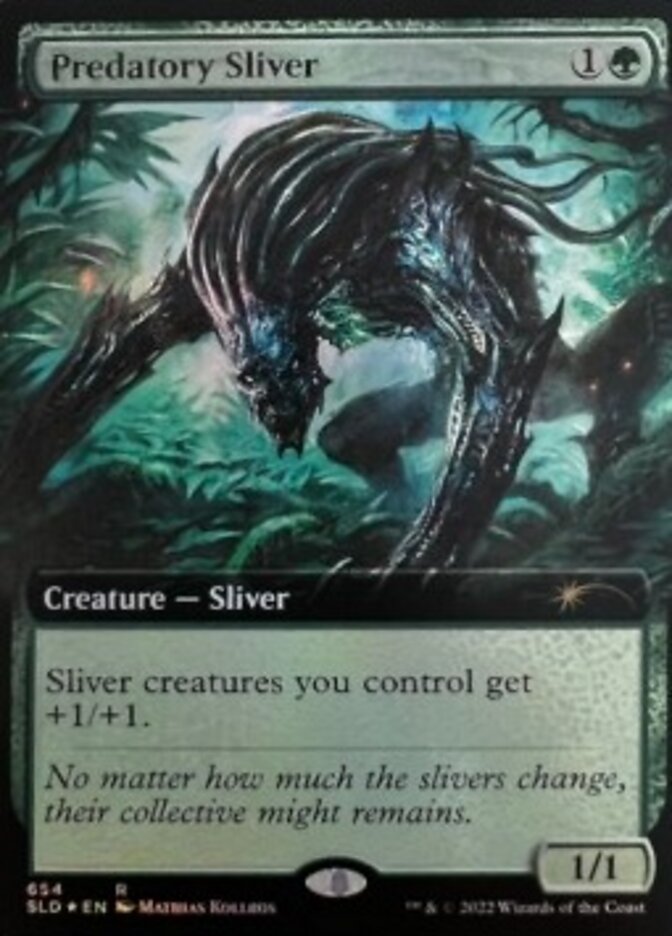 Predatory Sliver (Extended Art) [Secret Lair Drop Promos] | The Gaming-Verse