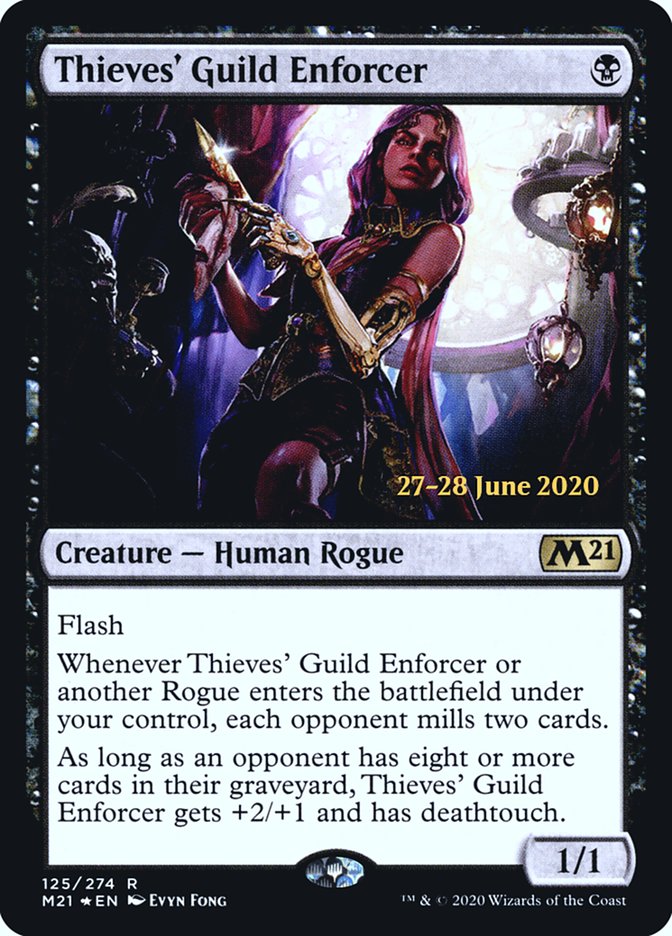 Thieves' Guild Enforcer  [Core Set 2021 Prerelease Promos] | The Gaming-Verse