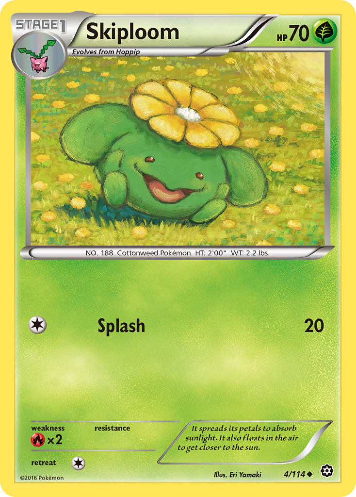 Skiploom (4/114) [XY: Steam Siege] | The Gaming-Verse