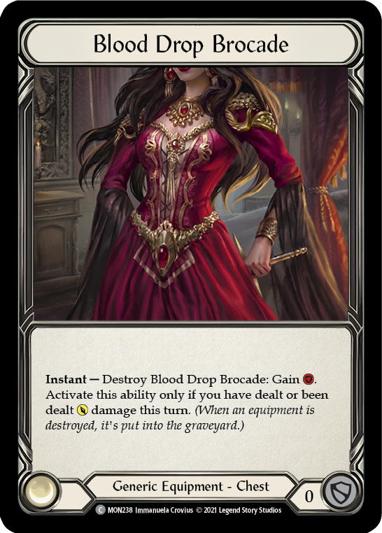 Blood Drop Brocade [MON238] 1st Edition Normal | The Gaming-Verse