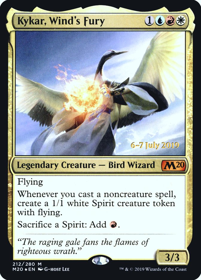 Kykar, Wind's Fury  [Core Set 2020 Prerelease Promos] | The Gaming-Verse