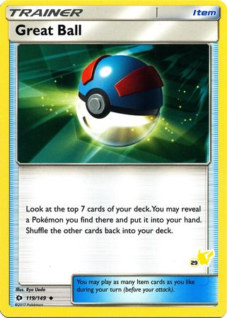 Great Ball (119/149) (Pikachu Stamp #29) [Battle Academy 2020] | The Gaming-Verse