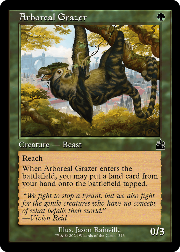 Arboreal Grazer (Retro Frame) [Ravnica Remastered] | The Gaming-Verse