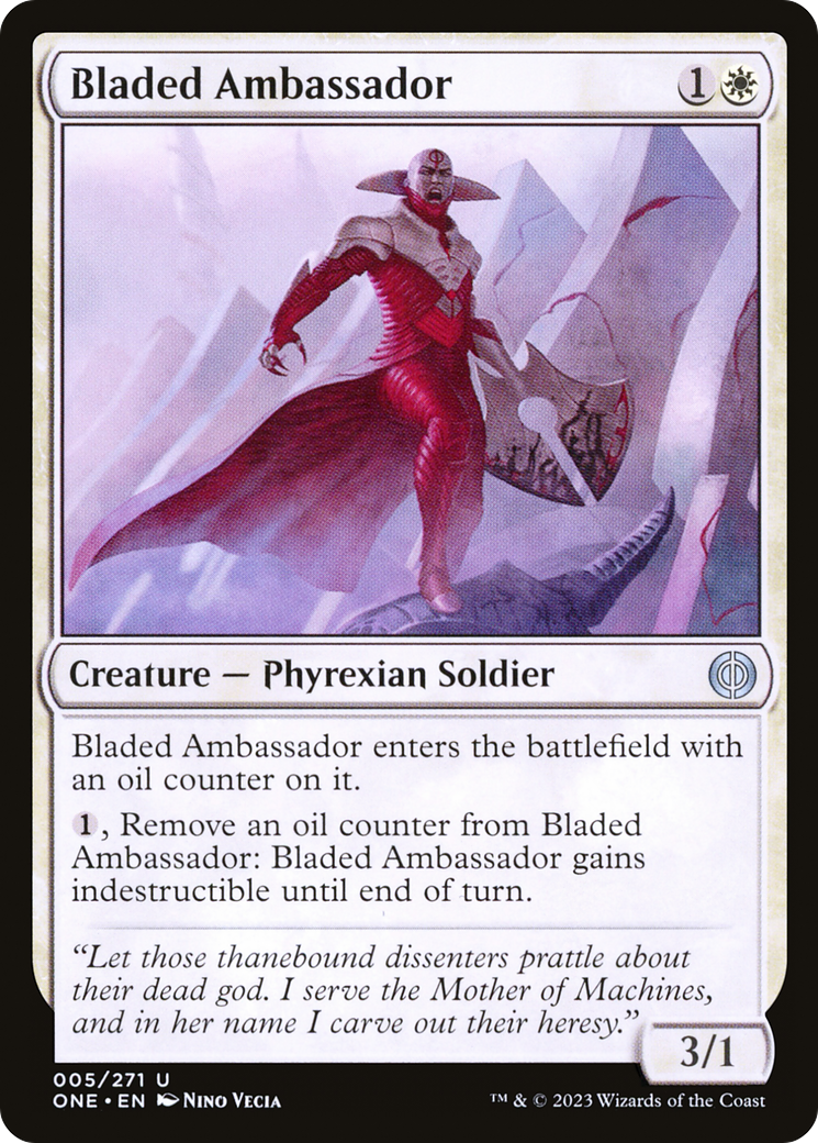 Bladed Ambassador [Phyrexia: All Will Be One] | The Gaming-Verse