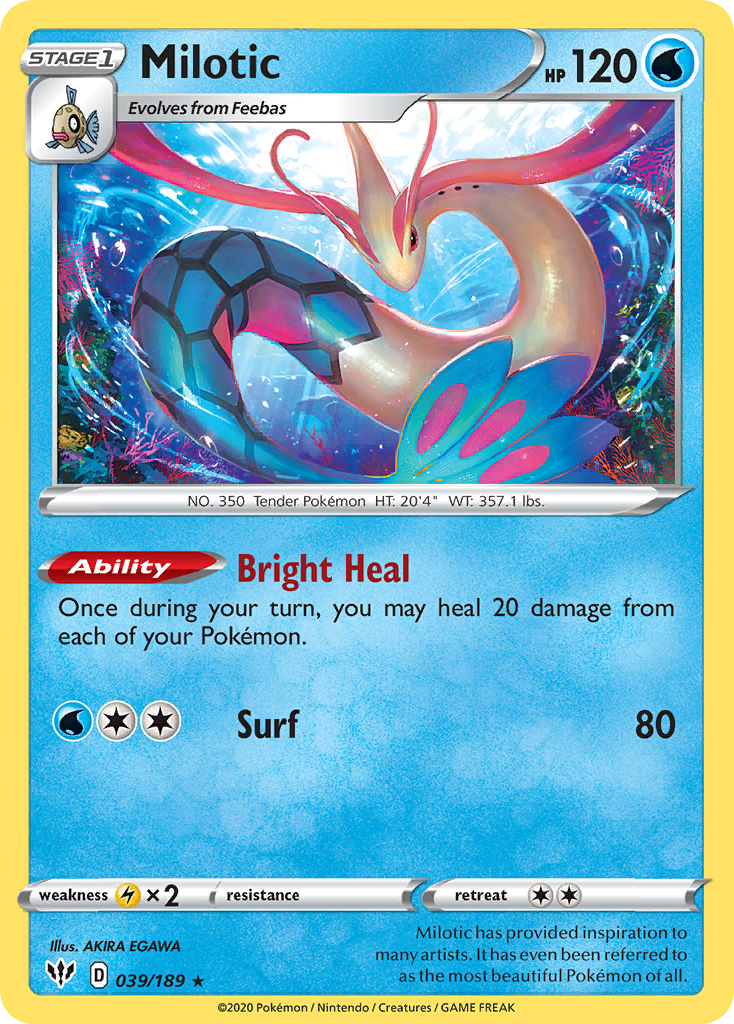 Milotic (039/189) [Sword & Shield: Darkness Ablaze] | The Gaming-Verse