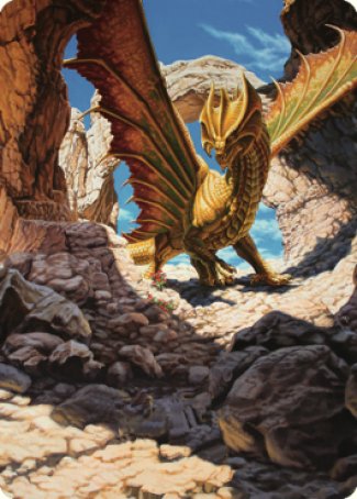 Ancient Brass Dragon Art Card (02) [Commander Legends: Battle for Baldur's Gate Art Series] | The Gaming-Verse