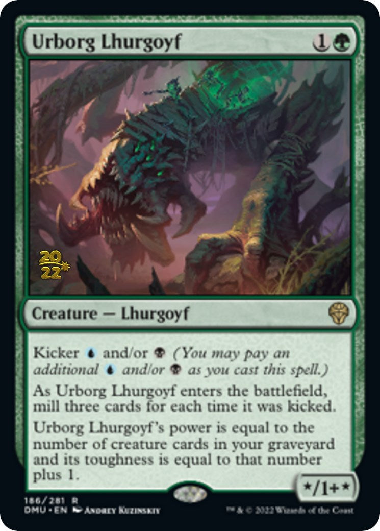 Urborg Lhurgoyf [Dominaria United Prerelease Promos] | The Gaming-Verse