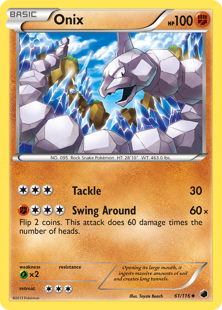 Onix (61/116) [Black & White: Plasma Freeze] | The Gaming-Verse