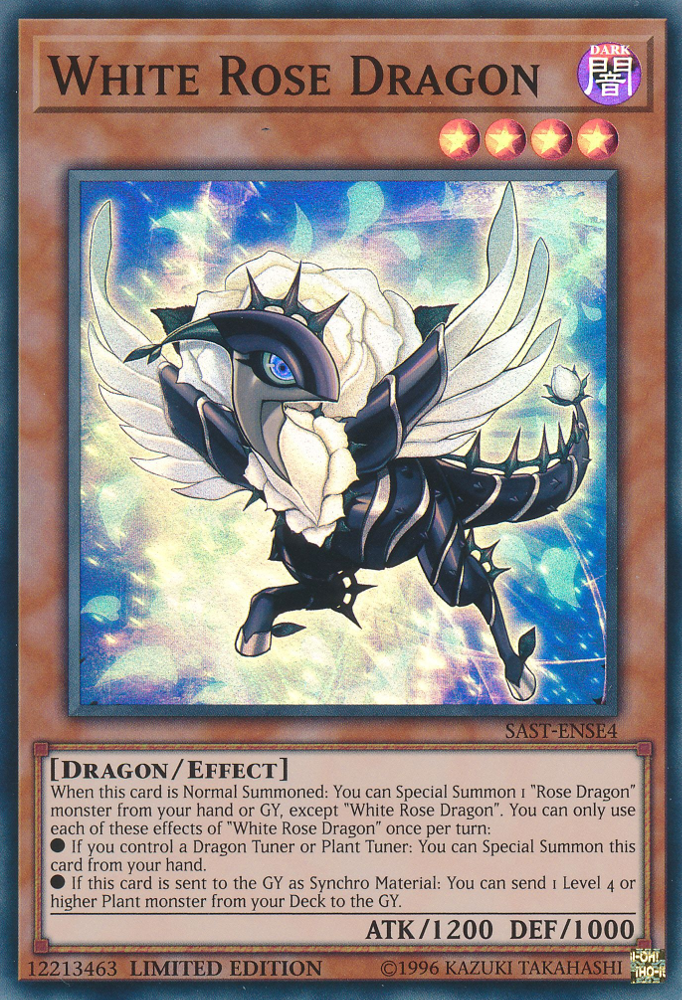 White Rose Dragon [SAST-ENSE4] Super Rare | The Gaming-Verse