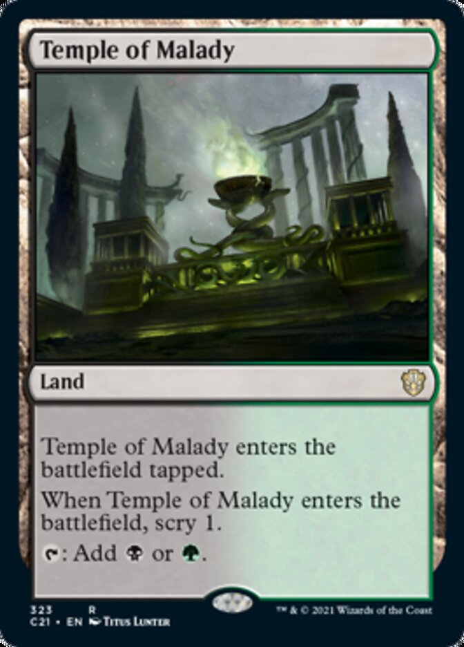 Temple of Malady [Commander 2021] | The Gaming-Verse