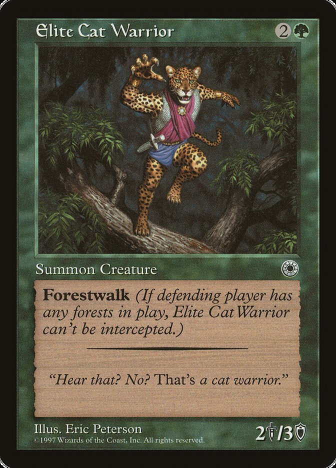 Elite Cat Warrior (With Flavor Text) [Portal] | The Gaming-Verse