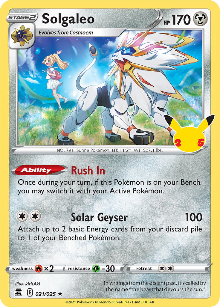 Solgaleo (021/025) [Celebrations: 25th Anniversary] | The Gaming-Verse