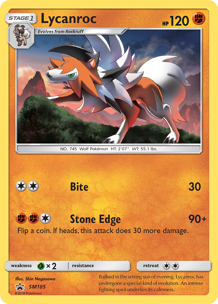 Lycanroc (SM105) [Sun & Moon: Black Star Promos] | The Gaming-Verse