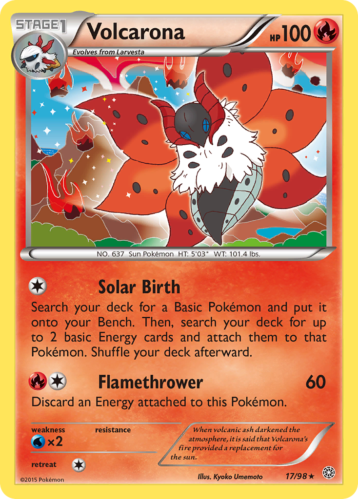 Volcarona (17/98) [XY: Ancient Origins] | The Gaming-Verse