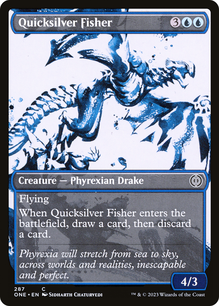 Quicksilver Fisher (Showcase Ichor) [Phyrexia: All Will Be One] | The Gaming-Verse