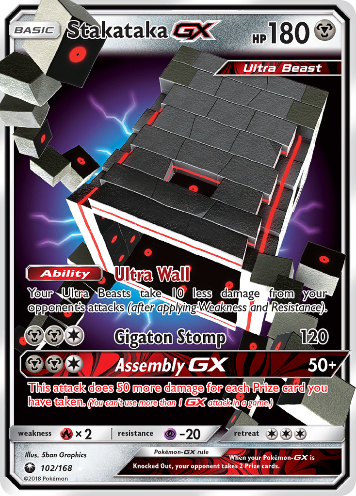 Stakataka GX (102/168) [Sun & Moon: Celestial Storm] | The Gaming-Verse