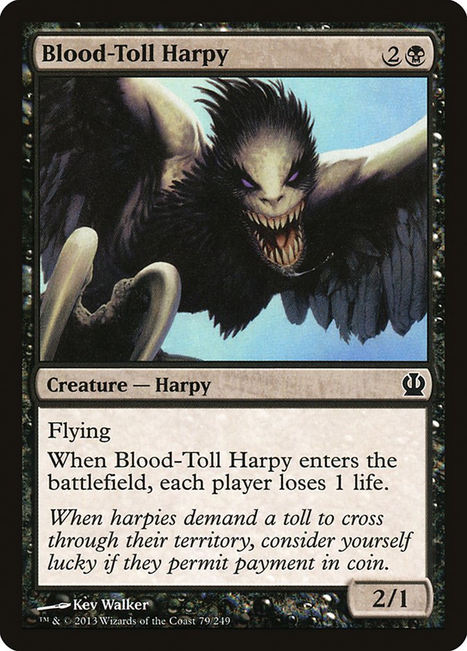 Blood-Toll Harpy [Theros] | The Gaming-Verse