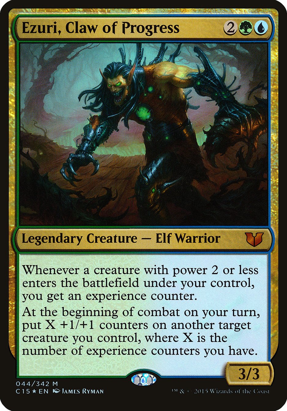 Ezuri, Claw of Progress (Oversized) [Commander 2015 Oversized] | The Gaming-Verse