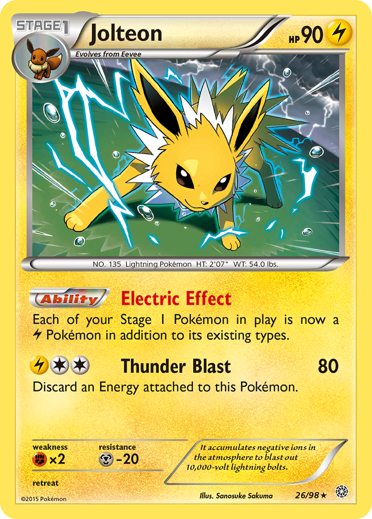 Jolteon (26/98) [XY: Ancient Origins] | The Gaming-Verse