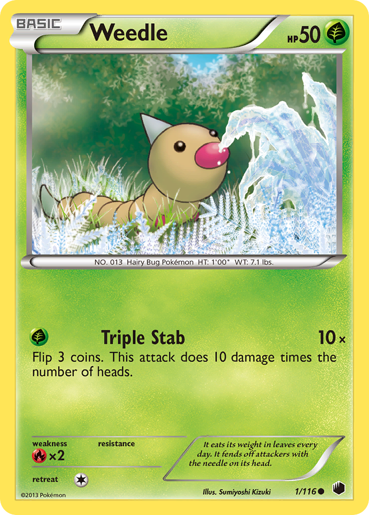 Weedle (1/116) [Black & White: Plasma Freeze] | The Gaming-Verse