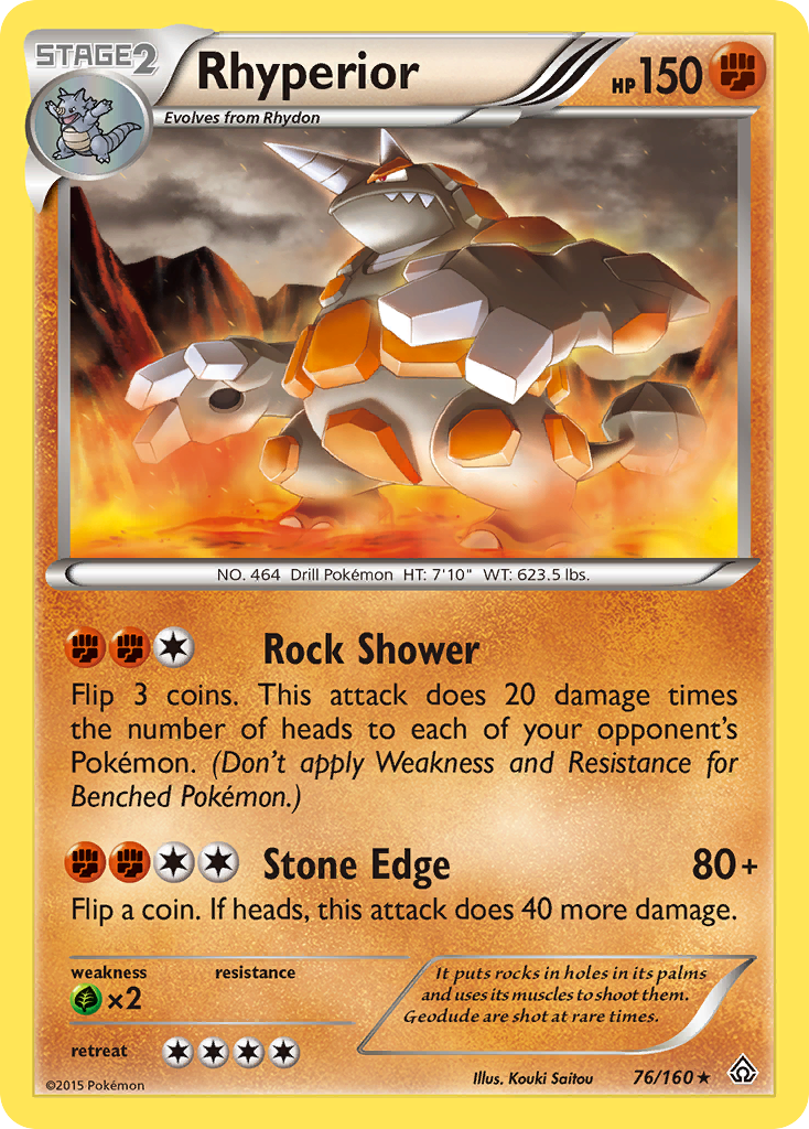 Rhyperior (76/160) [XY: Primal Clash] | The Gaming-Verse