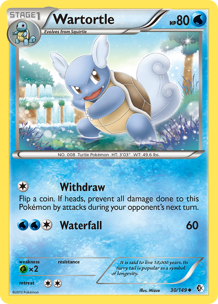 Wartortle (30/149) [Black & White: Boundaries Crossed] | The Gaming-Verse