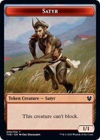 Satyr // Wall Double-sided Token [Theros Beyond Death Tokens] | The Gaming-Verse