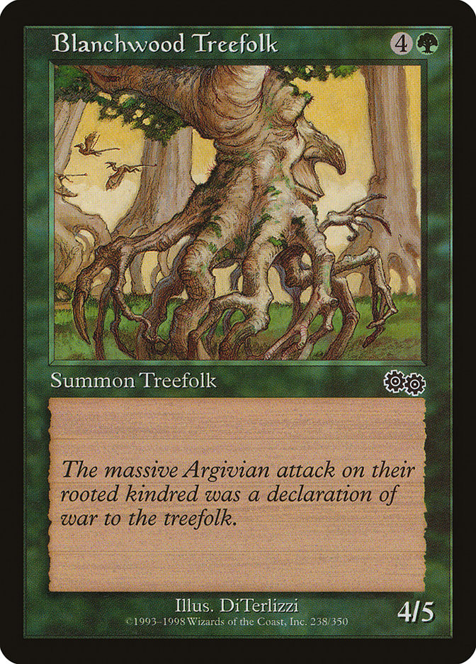 Blanchwood Treefolk [Urza's Saga] | The Gaming-Verse