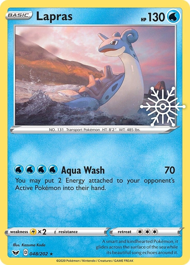 Lapras (048/202) (Holiday Calendar) [Sword & Shield: Base Set] | The Gaming-Verse