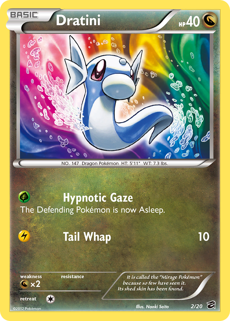 Dratini (2/20) [Black & White: Dragon Vault] | The Gaming-Verse