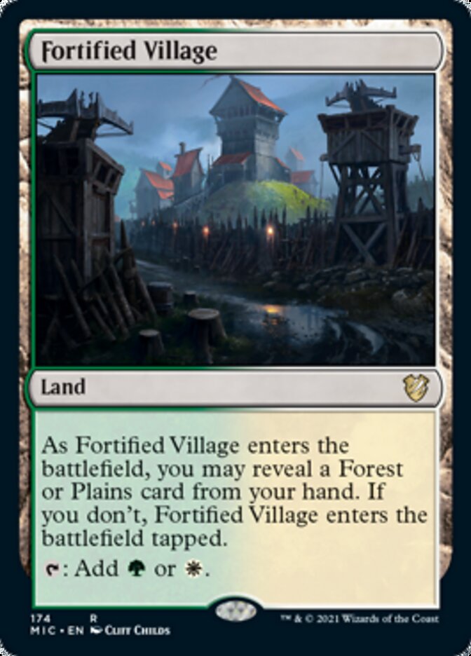 Fortified Village [Innistrad: Midnight Hunt Commander] | The Gaming-Verse